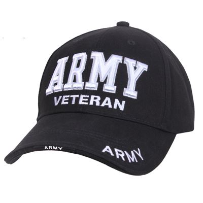 Deluxe Army Veteran Low Profile Cap BLACK