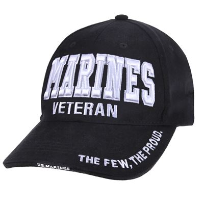 Deluxe Marines Veteran-Low Profile Cap BLACK