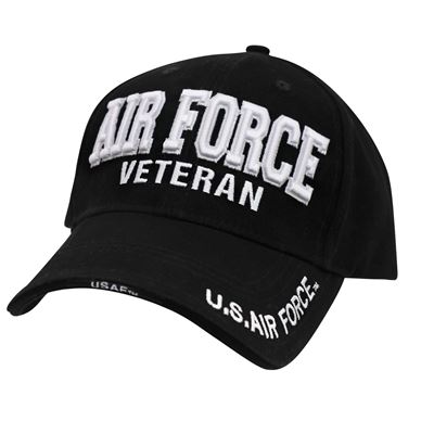 Deluxe AIR FORCE Veteran Low Profile Cap BLACK