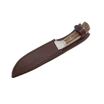 Hunting knife STAINLESS STEEL, ANTLER handle, blade 130mm