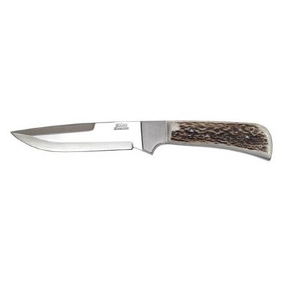 Hunting knife STAINLESS STEEL, ANTLER handle, blade 130mm