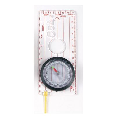 ROTHCO DELUXE compass with magnifying glass on a string