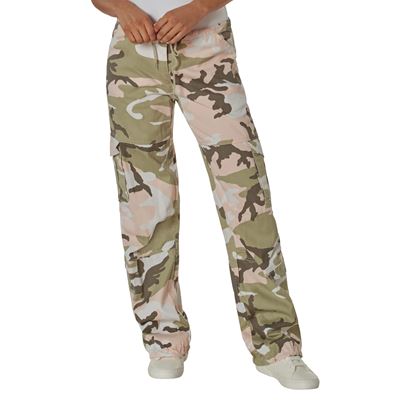 Pants womens VINTAGE PINK CAMO