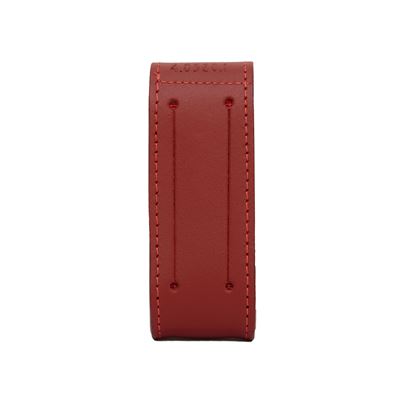 Knife pouch leather red