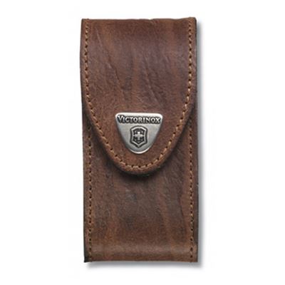 Knife pouch brown leather