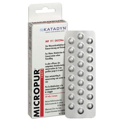 Water desinfecting Tablets Katadyn Forte MF 1T MICROPUR 50 tablet