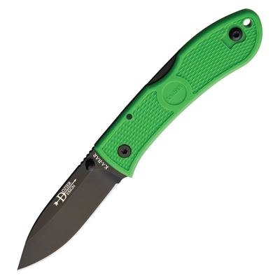 Folding knife DOZIER HUNTER Fine Edge GREEN