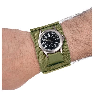 Watch strap OLIVE NYLON COMMANDO