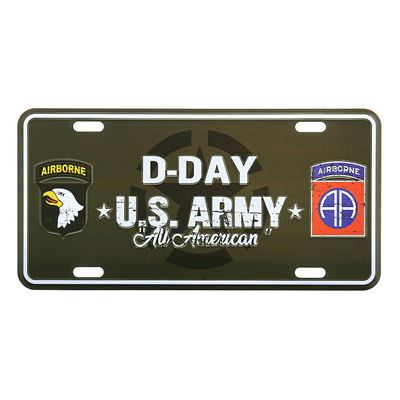 Licence Plate D-DAY U.S. ARMY