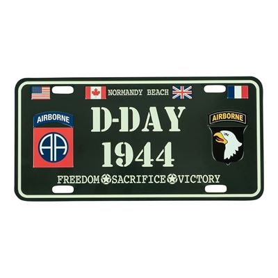 Licence Plate D-DAY 1944