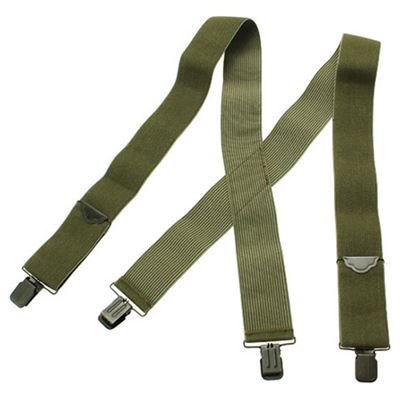 U.S. trouser suspenders with clips Y OLIVE