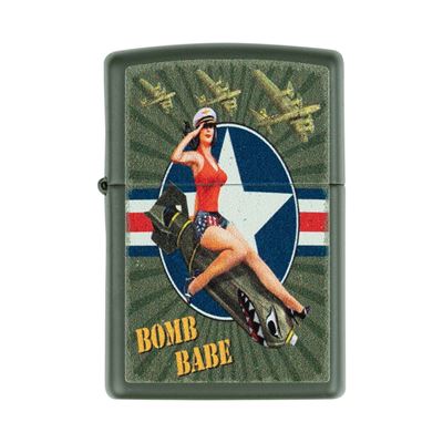 ZIPPO Petrol Lighter Pin Up Bomb Babe