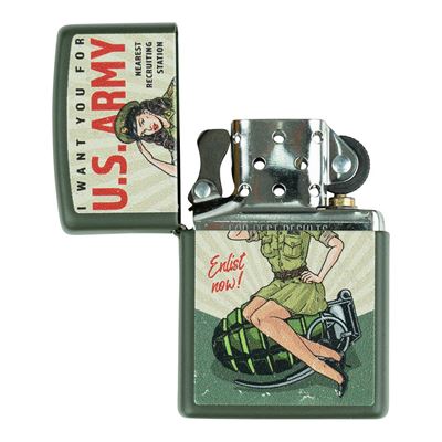 ZIPPO Lighter U.S. ARMY Enlist Pin Up ZIPPO 421380 3