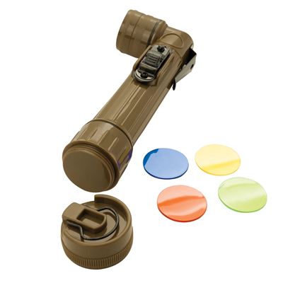 Flashlight U.S. SMALL "pipe" Little Brown ROTHCO 423 6