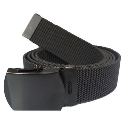 Nylon belt with black buckle BLACK 135 cm
