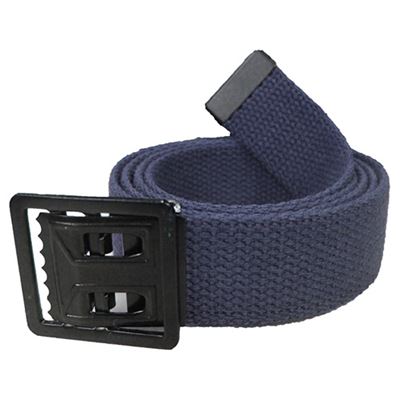 BLUE belt with black buckle 110 cm