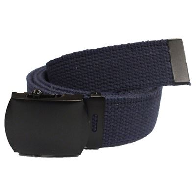 Belt with black buckle 110 cm BLUE
