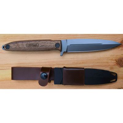 fixed blade knife BLUE WOOD