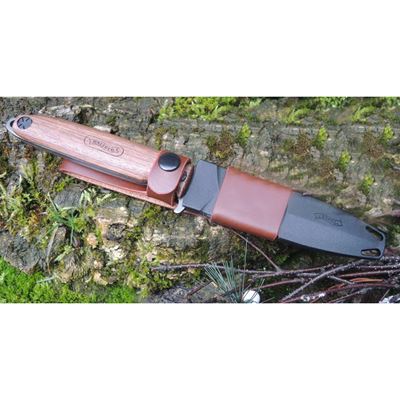 fixed blade knife BLUE WOOD