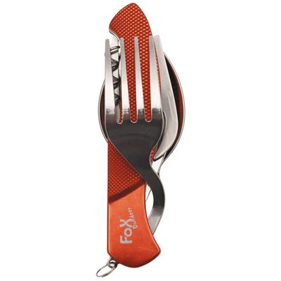 Cutlery travel set 6 in 1 ORANGE