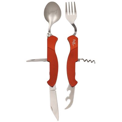 Cutlery travel set 6 in 1 ORANGE