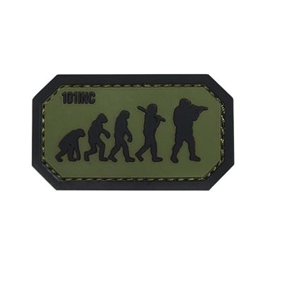Pistol with tactical light yellow Military PVC Patch | Velcro Pistol with tactical light yellow Military PVC Patch | Velcro
