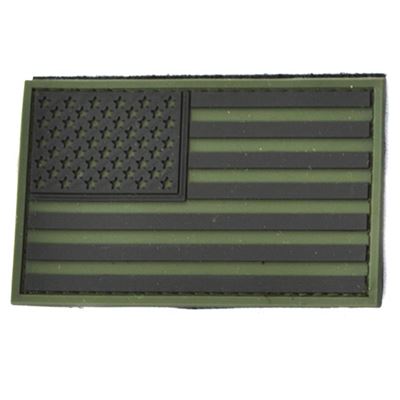 Patch Flag USA plastic OLIVE