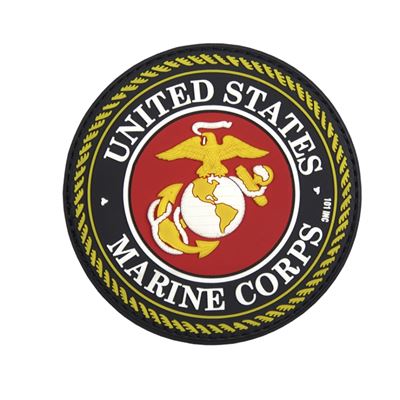 PATCH 3D PVC UNITED STATES MARINE CORPS RED