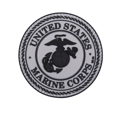 PATCH 3D PVC UNITED STATES MARINE CORPS GREY