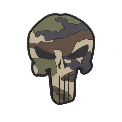 Patch 3D velcro PVC PUNISHER FRENCH CAMO
