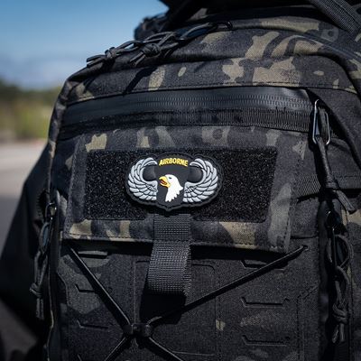 Patch 3D velcro PVC 101st AIRBORNE with wings