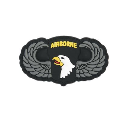 Patch 3D velcro PVC 101st AIRBORNE with wings