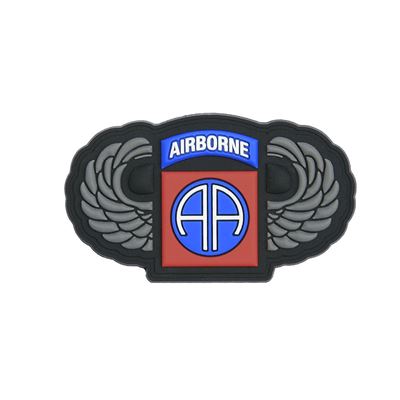 Patch 3D velcro PVC 82nd AIRBORNE with wings