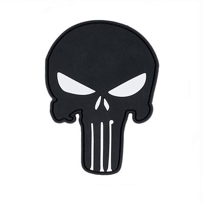 Patch PUNISHER  Velcro PVC BLACK