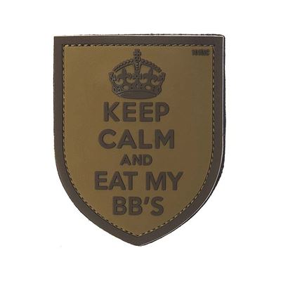 PATCH 3D PVC KEEP CALM AND EAT MY BB´S