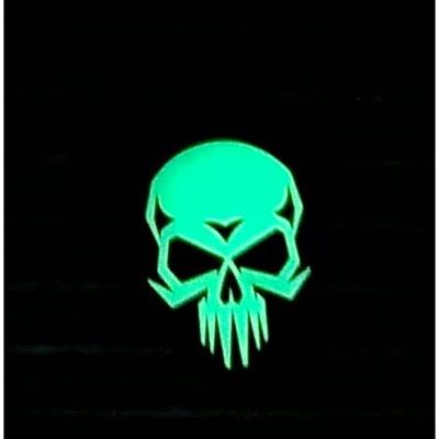 Velcro Patch 3D PSYCHO SKULL GLOW IN THE DARK