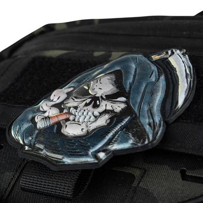 Patch 3D SKULL- GRIM REAPER velcro