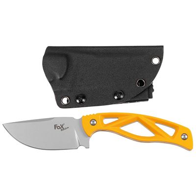 Knife SKELETON with Kydex Sheath YELLOW