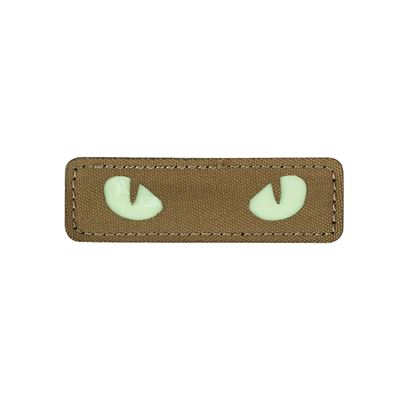 Patch CAT EYES velcro COYOTE - GLOW IN THE DARK