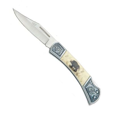 Folding knife decor - Boar19 cm WHITE