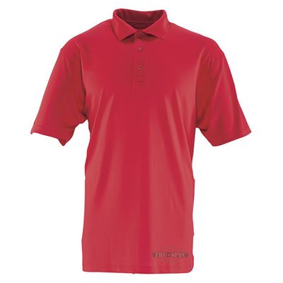 Polo men's short sleeve 24-7 PERFORMANCE RED