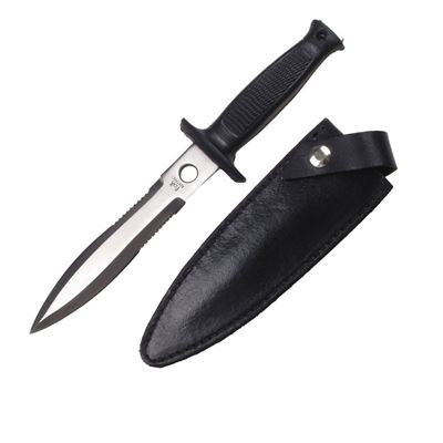 Knife in Leather Shoes Case