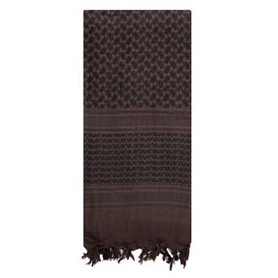 Lightweight Shemagh Scarves BLACK/BROWN 105 x 105 cm