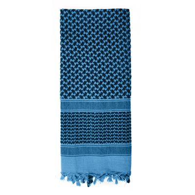SHEMAG lightweight scarf BLUE-BLACK 105 x 105 cm