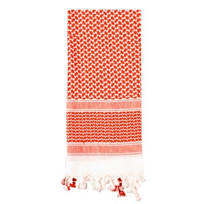SHEMAG lightweight scarf RED-WHITE 105 x 105 cm