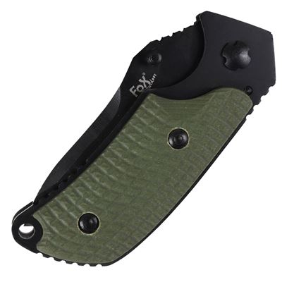Folding knife green black