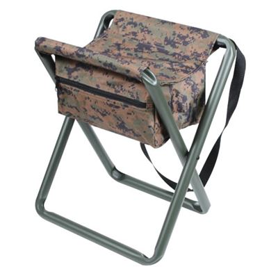Deluxe folding chair with bag DIGITAL WOODLAND