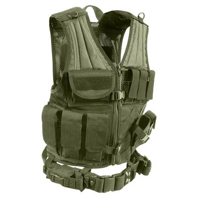 MOLLE tactical vest CROS DRAW OLIV