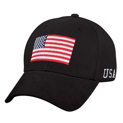 Cap USA flag BLACK