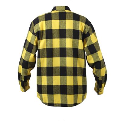 Buffalo plaid FLANNEL shirt YELLOW